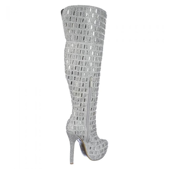 Studded Platform Boots - Picture 2 of 2